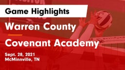 Warren County  vs Covenant Academy Game Highlights - Sept. 28, 2021