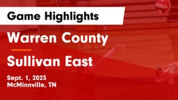 Warren County  vs Sullivan East  Game Highlights - Sept. 1, 2023