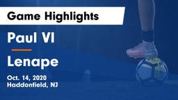Paul VI  vs Lenape  Game Highlights - Oct. 14, 2020