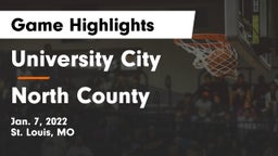 University City  vs North County  Game Highlights - Jan. 7, 2022