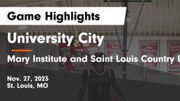 University City  vs Mary Institute and Saint Louis Country Day School Game Highlights - Nov. 27, 2023