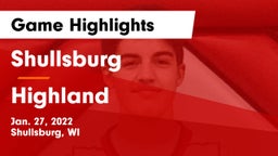 Shullsburg  vs Highland  Game Highlights - Jan. 27, 2022