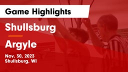 Shullsburg  vs Argyle  Game Highlights - Nov. 30, 2023