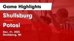 Shullsburg  vs Potosi Game Highlights - Dec. 21, 2023