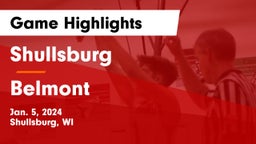 Shullsburg  vs Belmont  Game Highlights - Jan. 5, 2024