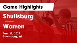 Shullsburg  vs Warren  Game Highlights - Jan. 15, 2024