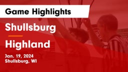 Shullsburg  vs Highland  Game Highlights - Jan. 19, 2024