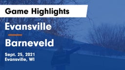 Evansville  vs Barneveld  Game Highlights - Sept. 25, 2021