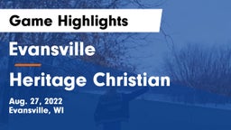Evansville  vs Heritage Christian  Game Highlights - Aug. 27, 2022