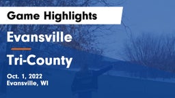 Evansville  vs Tri-County  Game Highlights - Oct. 1, 2022
