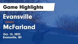 Evansville  vs McFarland  Game Highlights - Oct. 15, 2022