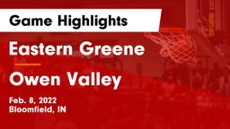 Eastern Greene  vs Owen Valley  Game Highlights - Feb. 8, 2022