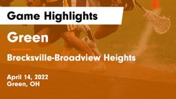 Green  vs Brecksville-Broadview Heights  Game Highlights - April 14, 2022