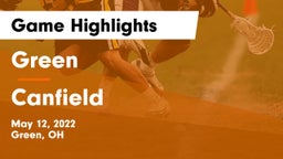 Green  vs Canfield  Game Highlights - May 12, 2022