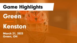 Green  vs Kenston  Game Highlights - March 21, 2023
