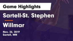 Sartell-St. Stephen  vs Willmar  Game Highlights - Nov. 26, 2019