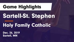 Sartell-St. Stephen  vs Holy Family Catholic  Game Highlights - Dec. 26, 2019