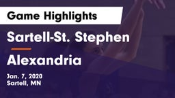 Sartell-St. Stephen  vs Alexandria  Game Highlights - Jan. 7, 2020