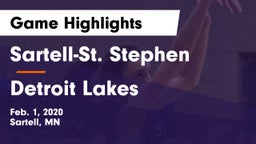 Sartell-St. Stephen  vs Detroit Lakes  Game Highlights - Feb. 1, 2020