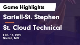 Sartell-St. Stephen  vs St. Cloud Technical  Game Highlights - Feb. 13, 2020