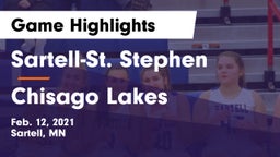 Sartell-St. Stephen  vs Chisago Lakes  Game Highlights - Feb. 12, 2021