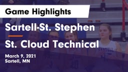 Sartell-St. Stephen  vs St. Cloud Technical  Game Highlights - March 9, 2021