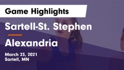 Sartell-St. Stephen  vs Alexandria  Game Highlights - March 23, 2021