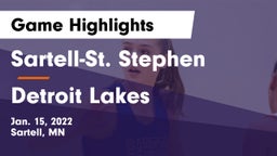 Sartell-St. Stephen  vs Detroit Lakes  Game Highlights - Jan. 15, 2022