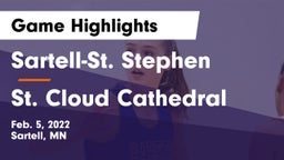 Sartell-St. Stephen  vs St. Cloud Cathedral  Game Highlights - Feb. 5, 2022