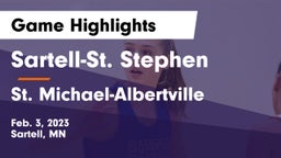 Sartell-St. Stephen  vs St. Michael-Albertville  Game Highlights - Feb. 3, 2023