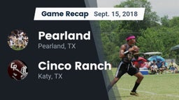 Recap: Pearland  vs. Cinco Ranch  2018