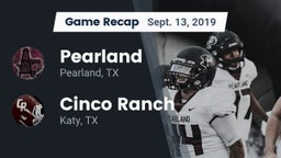 Recap: Pearland  vs. Cinco Ranch  2019