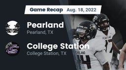 Recap: Pearland  vs. College Station  2022