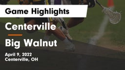 Centerville vs Big Walnut Game Highlights - April 9, 2022
