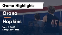 Orono  vs Hopkins  Game Highlights - Jan. 9, 2018