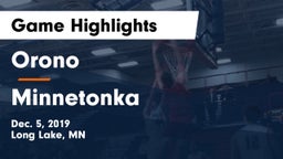 Orono  vs Minnetonka  Game Highlights - Dec. 5, 2019