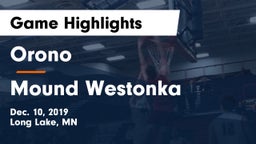 Orono  vs Mound Westonka  Game Highlights - Dec. 10, 2019