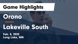 Orono  vs Lakeville South  Game Highlights - Feb. 8, 2020