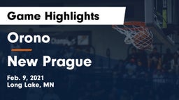 Orono  vs New Prague  Game Highlights - Feb. 9, 2021