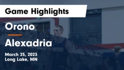 Orono  vs Alexadria Game Highlights - March 25, 2023