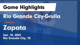 Rio Grande City-Grulla  vs Zapata  Game Highlights - Jan. 10, 2023