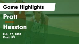 Pratt  vs Hesston  Game Highlights - Feb. 27, 2020