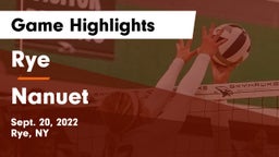 Rye  vs Nanuet  Game Highlights - Sept. 20, 2022