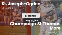 Matchup: St. Joseph-Ogden vs. Champaign St Thomas More  2019