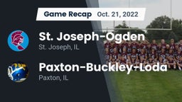 Recap: St. Joseph-Ogden  vs. Paxton-Buckley-Loda  2022