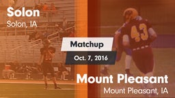 Matchup: Solon High vs. Mount Pleasant  2016