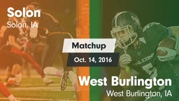 Matchup: Solon High vs. West Burlington  2016