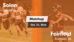 Matchup: Solon High vs. Fairfield  2016