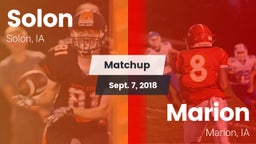 Matchup: Solon High vs. Marion  2018