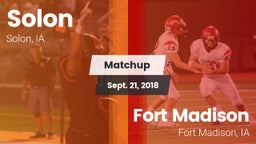 Matchup: Solon High vs. Fort Madison  2018